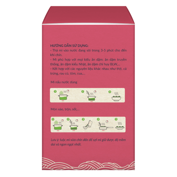 Mì củ cải đỏ & củ dền ăn dặm Anpaso