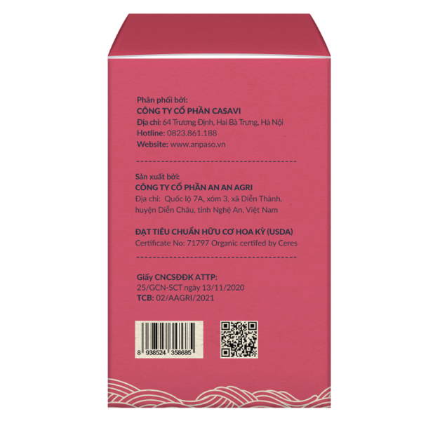 Mì củ cải đỏ & củ dền ăn dặm Anpaso