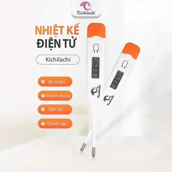 NHIỆT KẾ ĐIỆN TỬ KICHILACHI THIẾT KẾ NHỎ GỌN TIỆN LỢI CHO GIA ĐÌNH