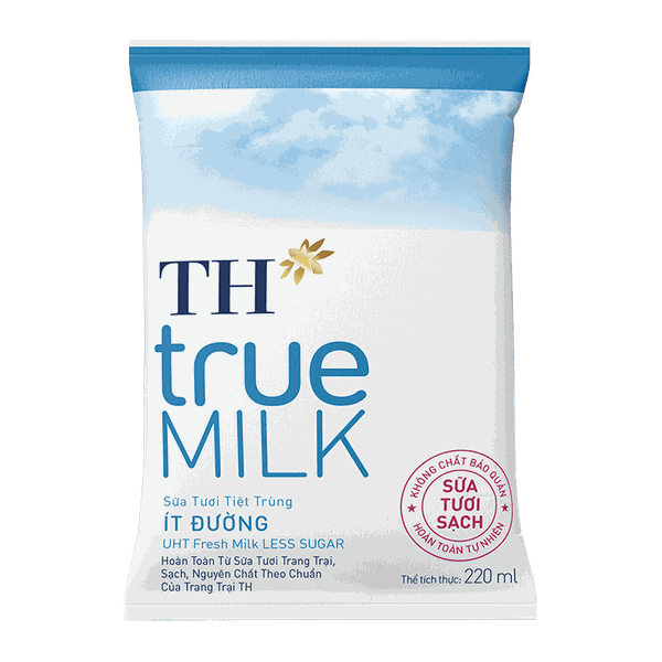 Sữa TH Túi - Nguyên chất 220 ml