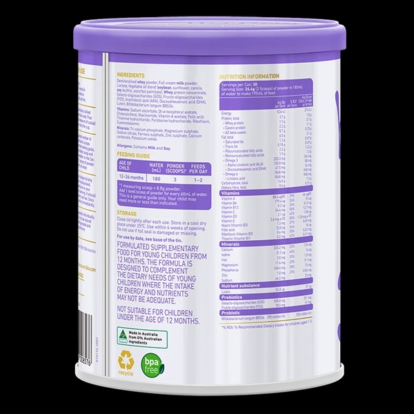 Sữa bột Bubs A2 800g