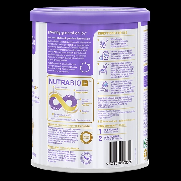 Sữa bột Bubs A2 800g