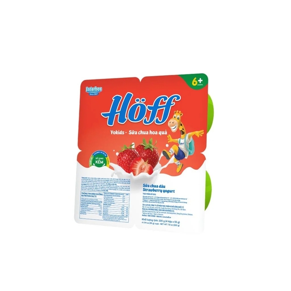 Sữa chua ăn trẻ em Hoff vị dâu