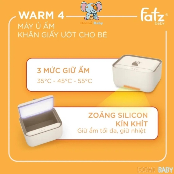 MÁY Ủ ẤM KHĂN GIẤY ƯỚT CHO BÉ WARM 4