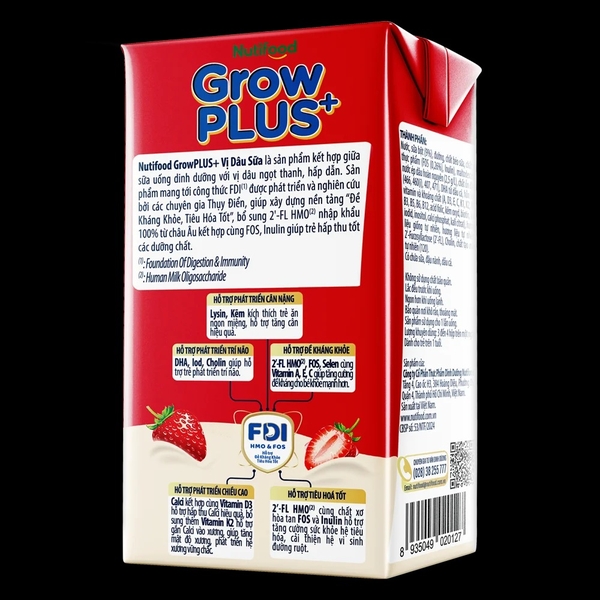 Sữa pha sẵn growplus vị dâu 110ml