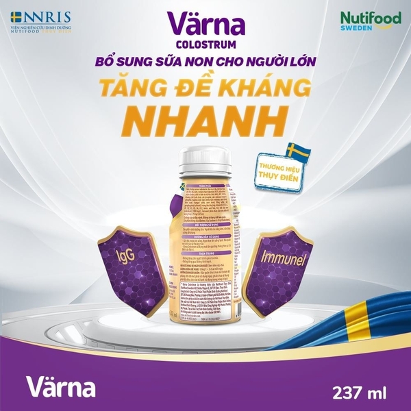 Sữa bột pha sẵn Varna Colostrum 237ml (>10 tuổi)