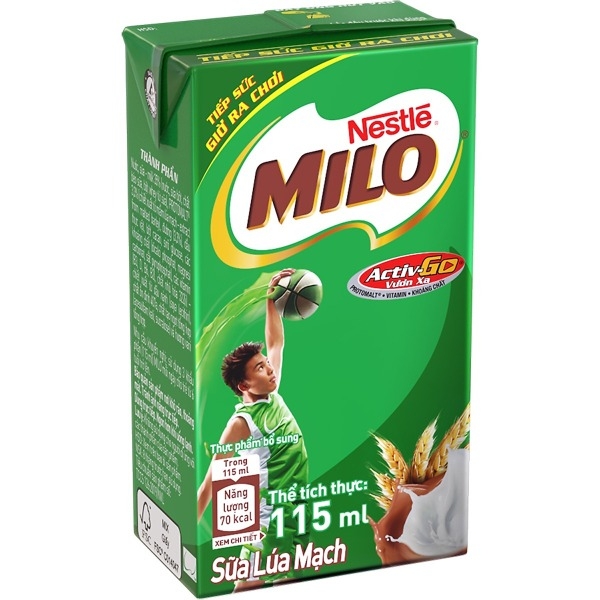 [Phiên bản thẻ cào] Sữa lúa mạch Nestlé Milo 115ml