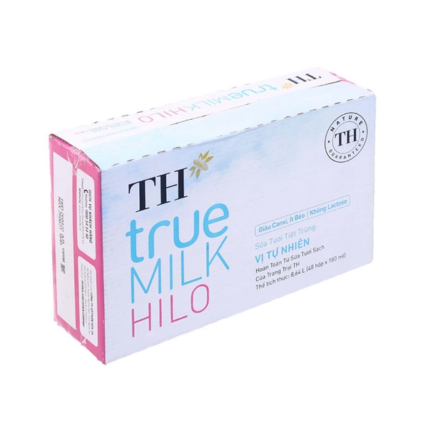 Sữa tươi tiệt trùng vị tự nhiên TH true MILK Hilo 180ml