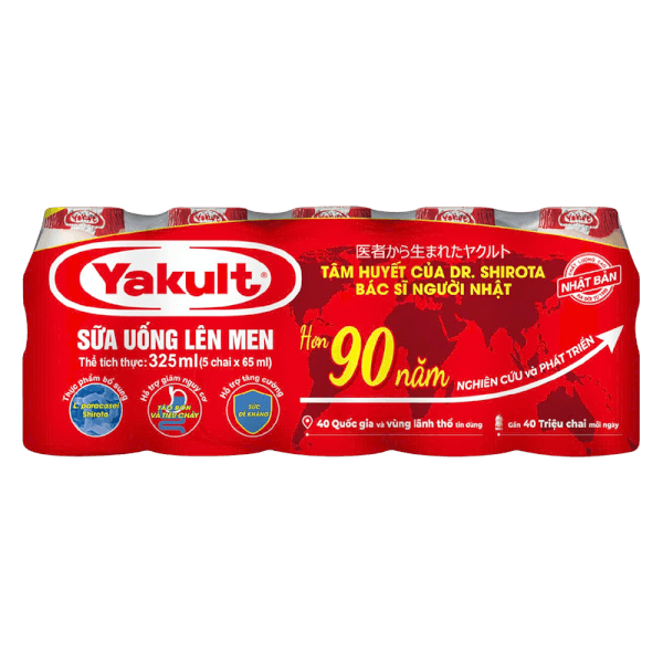 Sữa uống lên men Yakult (lốc 5 hộp 65ml)