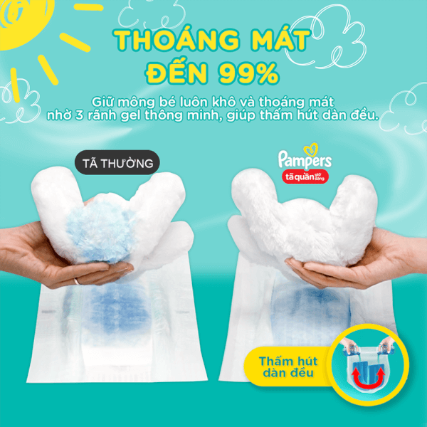 Pampers Quần Siêu Đại XL - 48*4