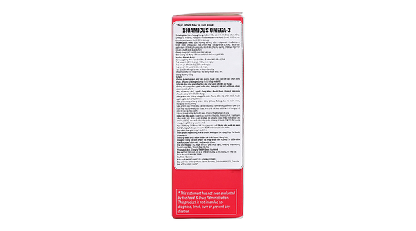 Dầu Cá BioAmicus Omega-3 hỗ trợ phát triển não bộ và thị giác chai 30ml