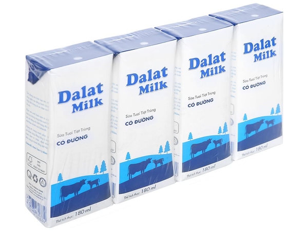 Dalatmilk có đường 180ml