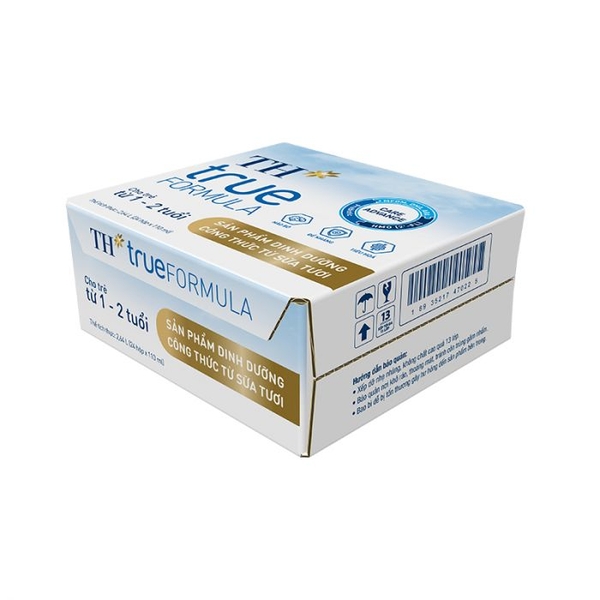 Thùng 24 Hộp sản phẩm dinh dưỡng công thức từ sữa tươi cho trẻ từ 1 đến 2 tuổi TH true FORMULA 110 ml