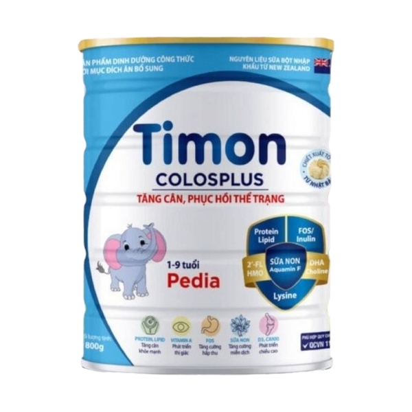 Sữa Timon Colos Plus Pedia (800g) cho trẻ từ 1 - 9 tuổi