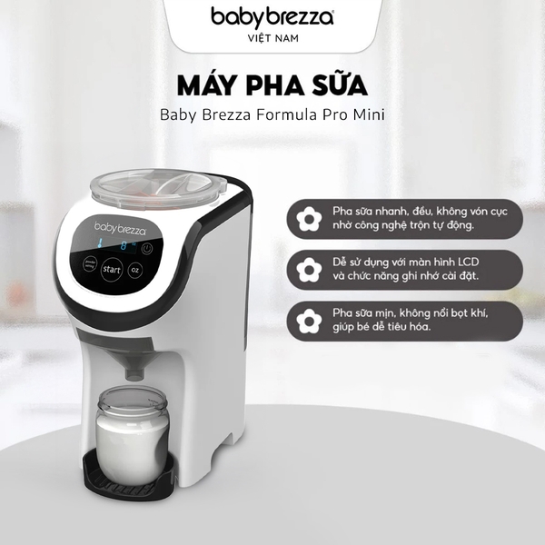 Máy pha sữa Baby Brezza Formula Pro Mini black white
