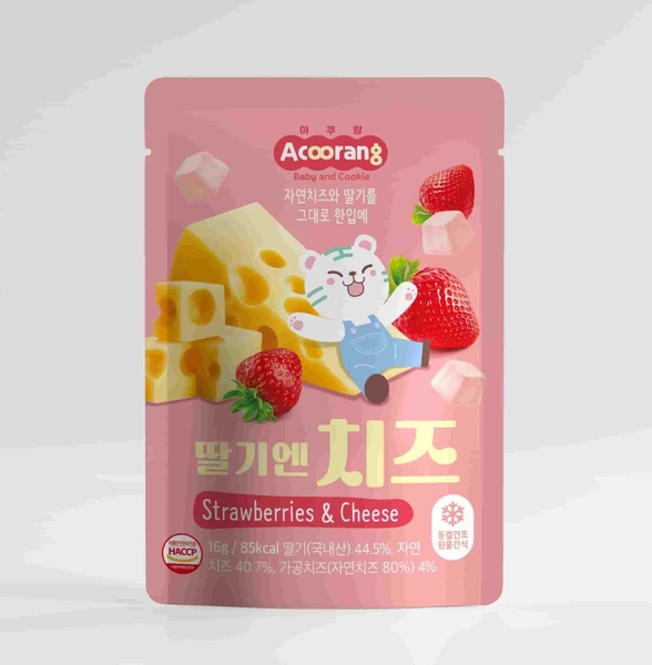 Phomai sấy lạnh Acoorang vị dâu 16g - Acoorang