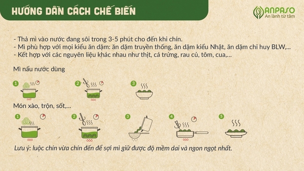 Mì củ cải đỏ & củ dền ăn dặm Anpaso