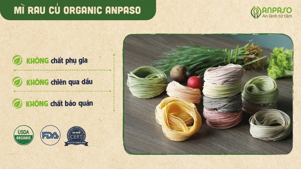 Mì củ cải đỏ & củ dền ăn dặm Anpaso