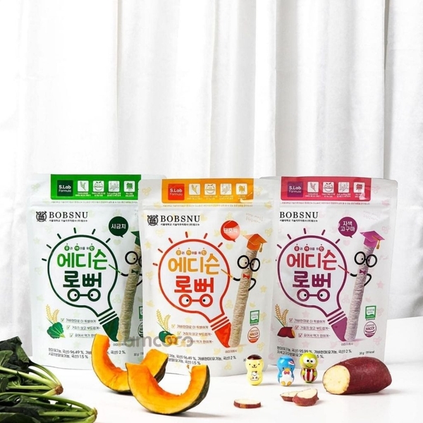 Bánh Gạo Dài Bobsnu 30g Vị Khoai Lang - Ăn Dặm ( Từ 6 tháng)