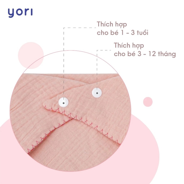 Yếm quàng cổ Yori 4 lớp (YPK120)