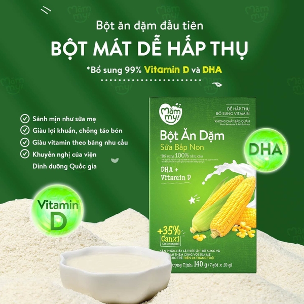 Bột Ăn Dặm Mămmy - Bắp Sữa Non - 140g