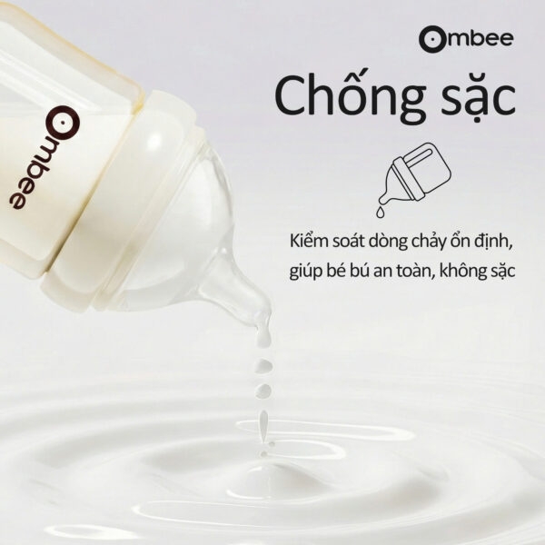 Bình sữa Ombee PPSU Anti-colic phiên bản Basic