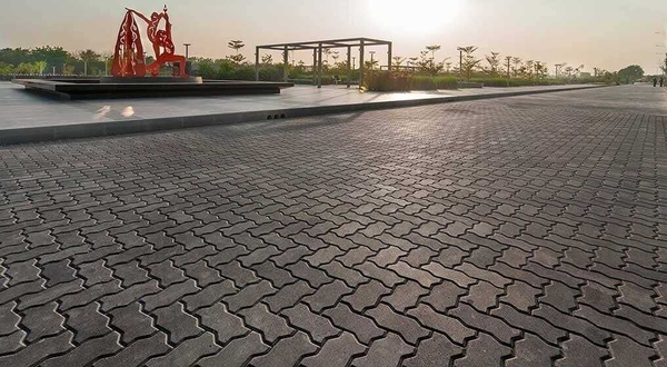 Gạch block lát vỉa hè với khả năng chịu lực và thoát nước tốt