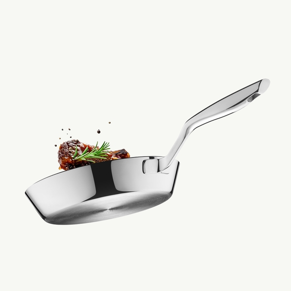 Chảo inox 316 liền khối, cạn lòng, size 28cm
