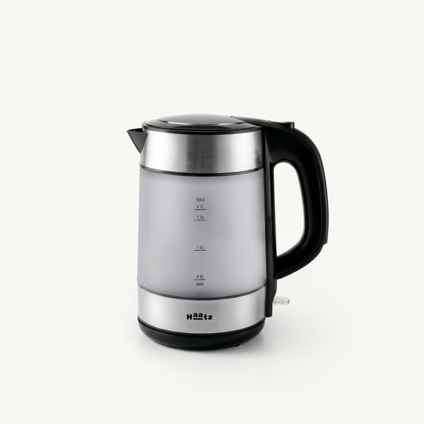 Ấm siêu tốc kính mờ chịu nhiệt cao, lòng bình inox 316