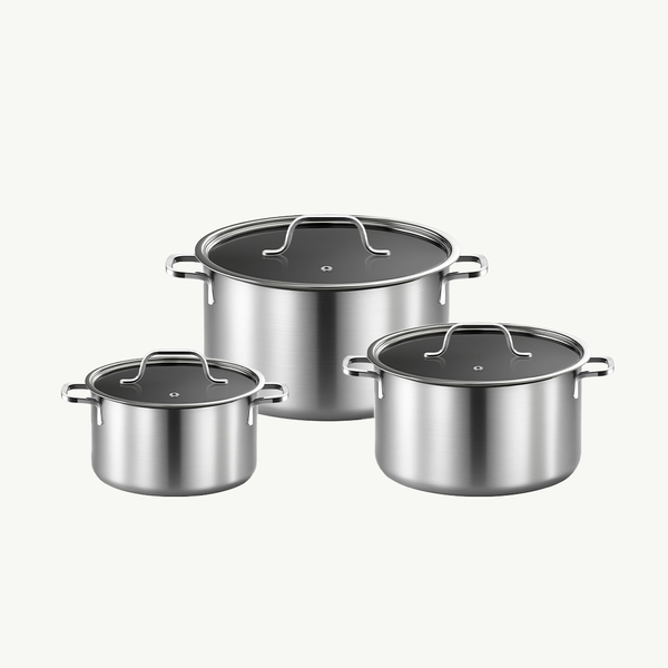 Bộ nồi hàng không, Inox đúc liền khối - INCHEON