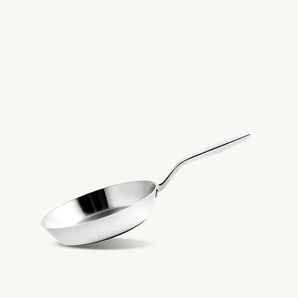 Chảo inox 316 liền khối, cạn lòng, size 24cm