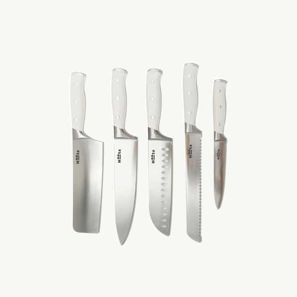 Bộ dao 5 chiếc tay cầm công thái học