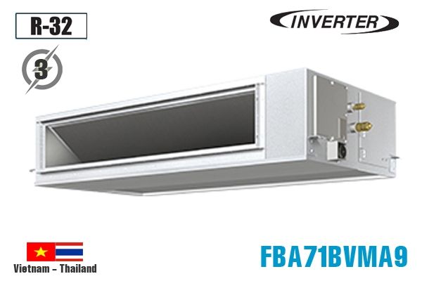 Điều hoà âm trần nối ống gió Daikin loại cao cấp 24.000 BTU 1 chiều inverter điện 3 Pha có bơm FBA71BVMA9/RZF71DYM
