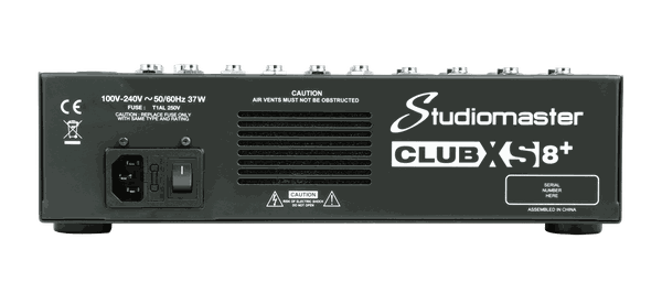 BÀN MIXER ANALOG CHÍNH HÃNG: STUDIOMASTER CLUBXS 8+