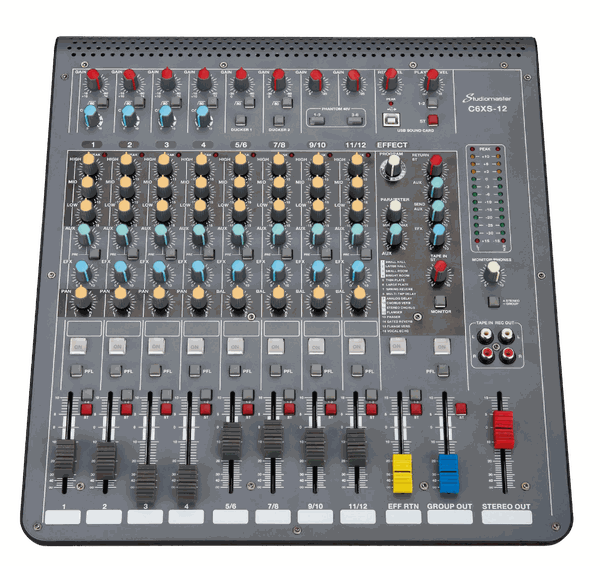 BÀN MIXER ANALOG CHÍNH HÃNG: STUDIOMASTER  C6XS - 12
