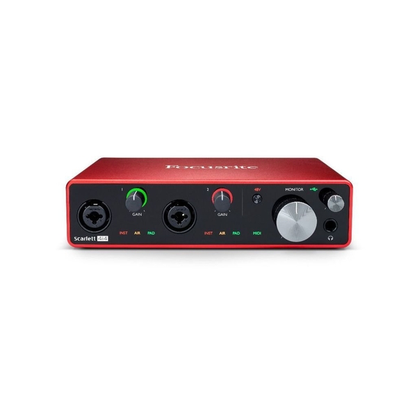 SOUNDCARD CHÍNH HÃNG: FOCUSRITE SCARLETT 4I4 GEN 3