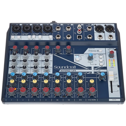 BÀN MIXER ANALOG CHÍNH HÃNG: SOUNDCRAFT NOTEPAD-12FX