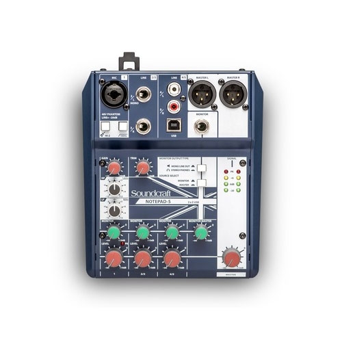 Mixer analog SOUNDCRAFT NOTEPAD-5