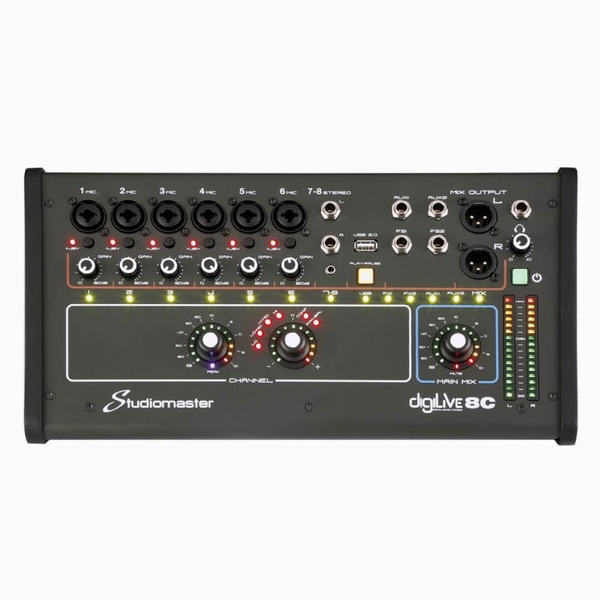 Mixer Studiomaster Digilive 8C