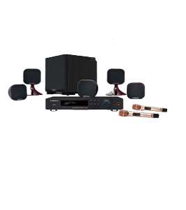 Dàn xem phim,  nghe nhạc tích  hợp karaoke   Dolby Atmos 5.1  Partyhouse AVK 5120DV (chưa  bao gồm chân)