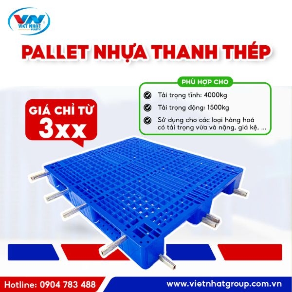 Pallet nhựa thanh giằng - Nhựa Việt Nhật