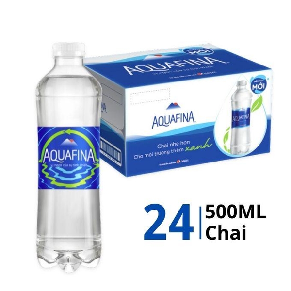 Thùng nước uống tinh khiết Aquafina 500ml (24 Chai)