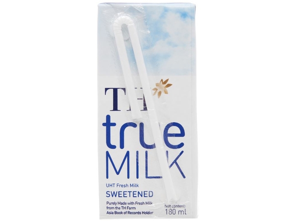 Thùng sữa tươi tiệt trùng có đường TH True Milk 180ml (48 Hộp)