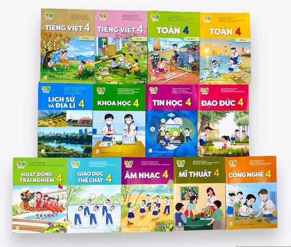 Bộ sách giáo khoa lớp 4 + BT môn chính (17 quyển)