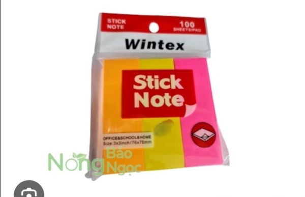 Hộp note 3x3 chia 3 wintex 20 xấp