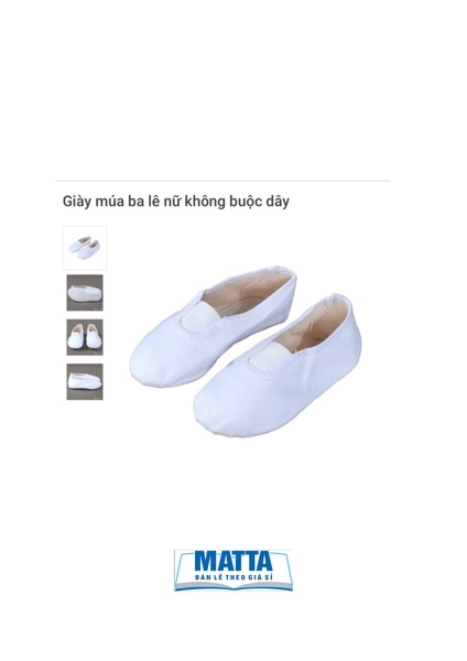 Giầy múa trắng