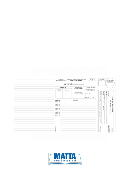 Ram giấy thi A3 50 ờ