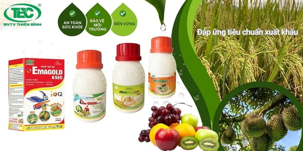 Bộ sản phẩm thuốc trừ sâu sinh học của công ty BVTV Thiên Bình