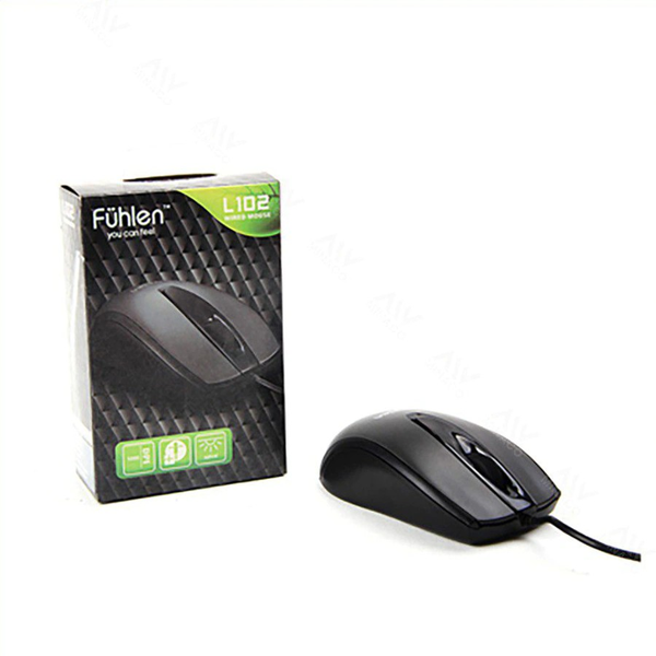 Chuột Fuhlen L102 Màu Đen- Có dây [Chính hãng]