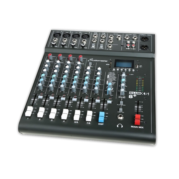 Bộ trộn analog 8 kênh Mixer StudioMaster CLUBXS 8+